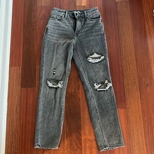 Pacsun high rise grey mom jean